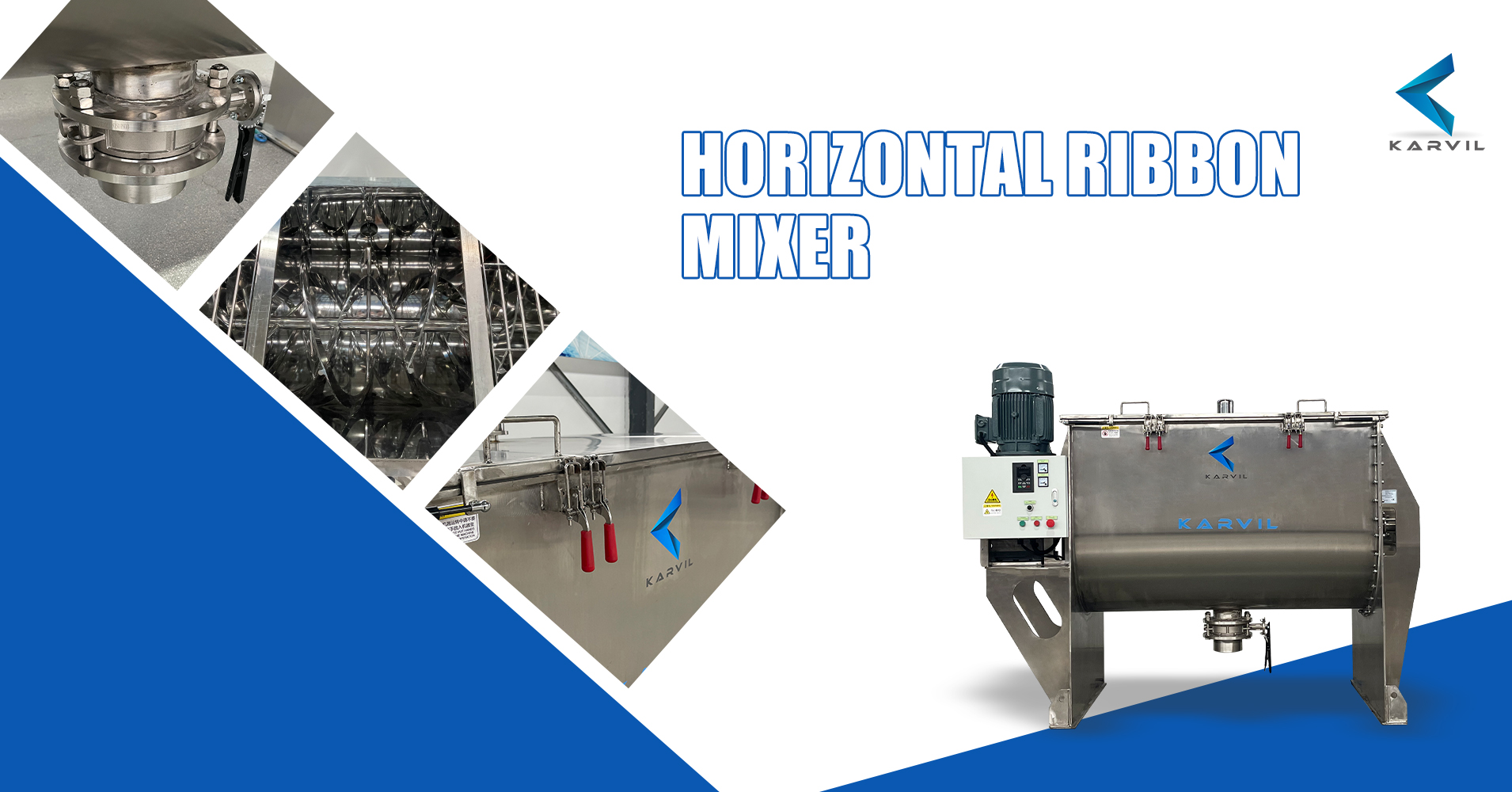 horizontal ribbon mixer misturador de fita horizontal