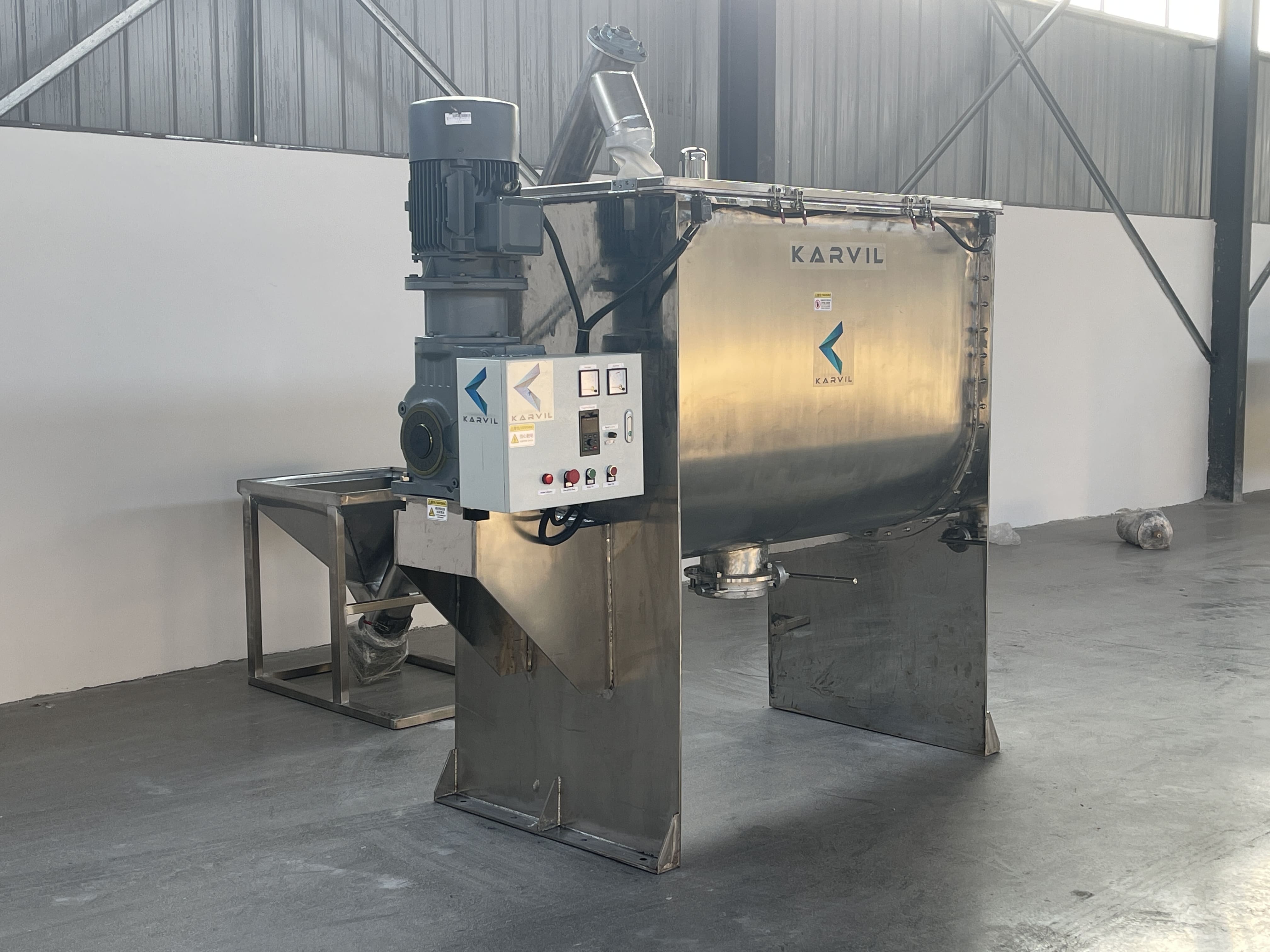 Karvil® Ribbon Mixer foi exportado para os Estados Unidos