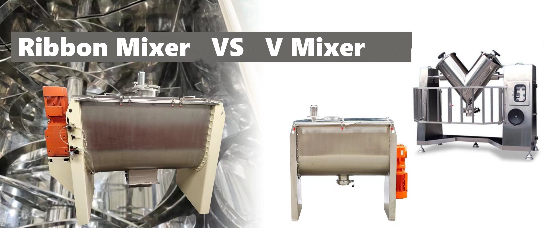 V Mixer VS Ribbon Blender: Conheça a diferença